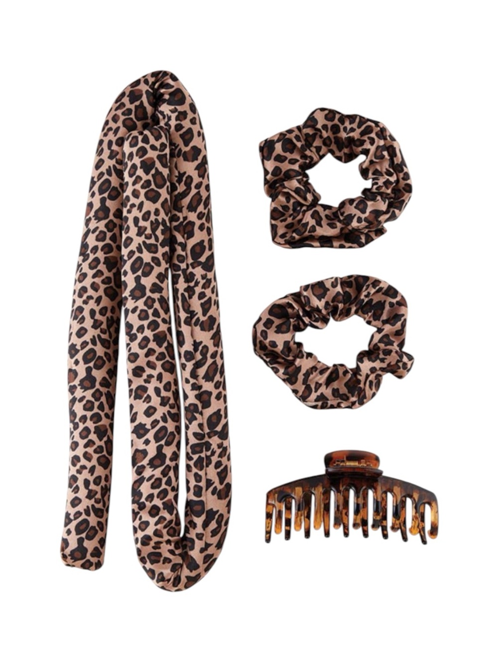 Pomchies New Heatless Hair Roller Set in Cheetah Print